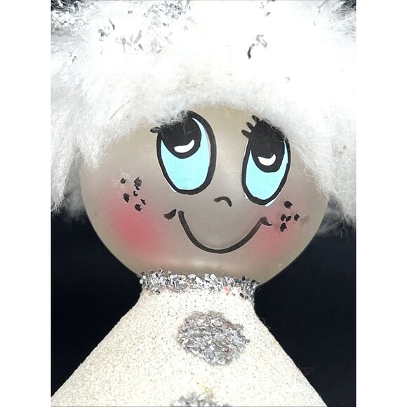 Soffieria De Carlini Christmas Ornament Snowman Blown Glass Italy 5.5" - Picture 2 of 8